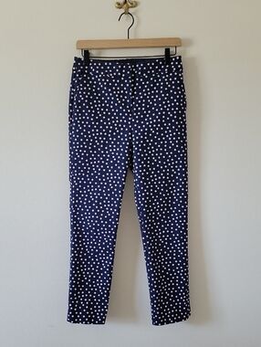 Boden Blue Pink‎ Polka Dot Ankle Pants Size 6